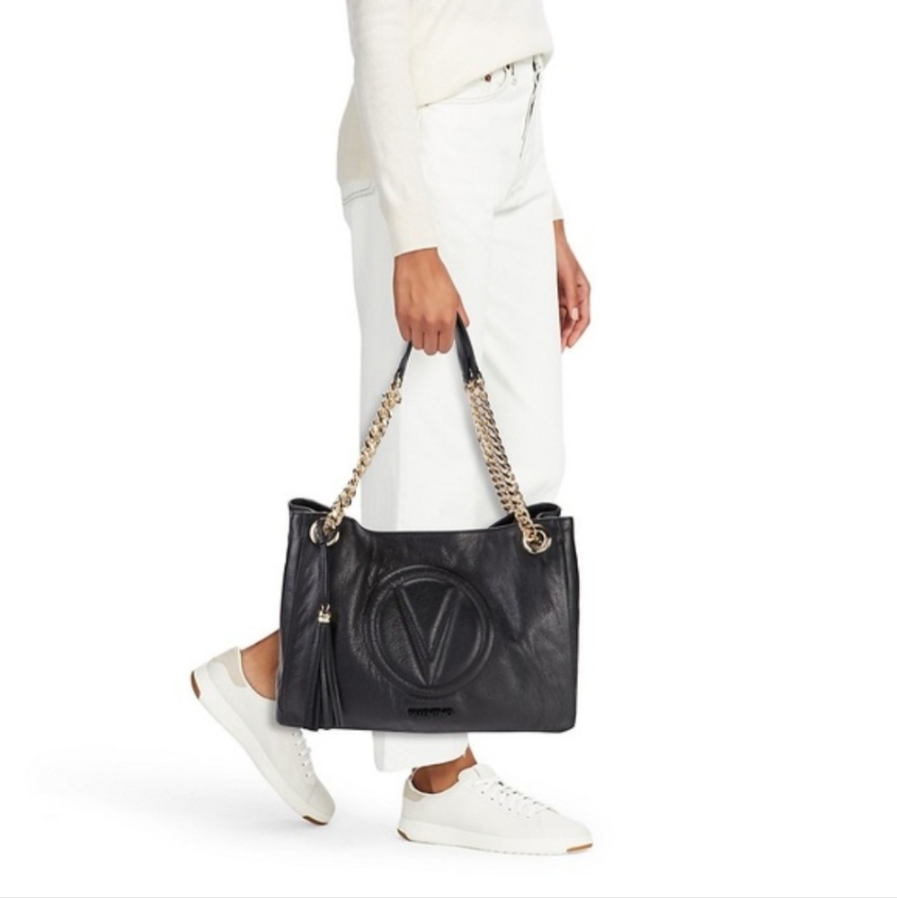 Valentino by Mario Valentino .leather tote shoulder bag